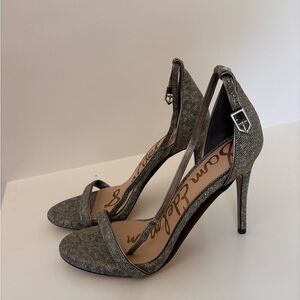 Sam Edelman 9.5 pewter heels